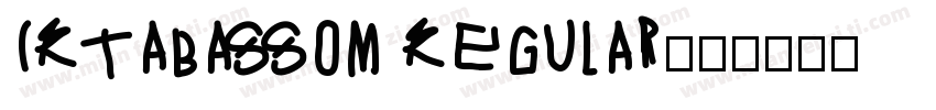 IRTabassom Regular字体转换